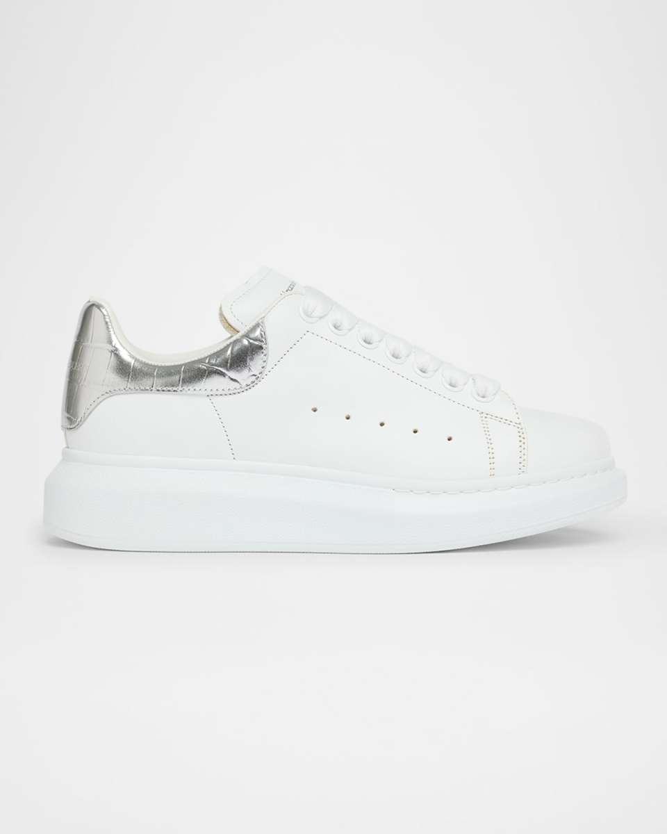 Oversized Metallic-Embossed Sneaker